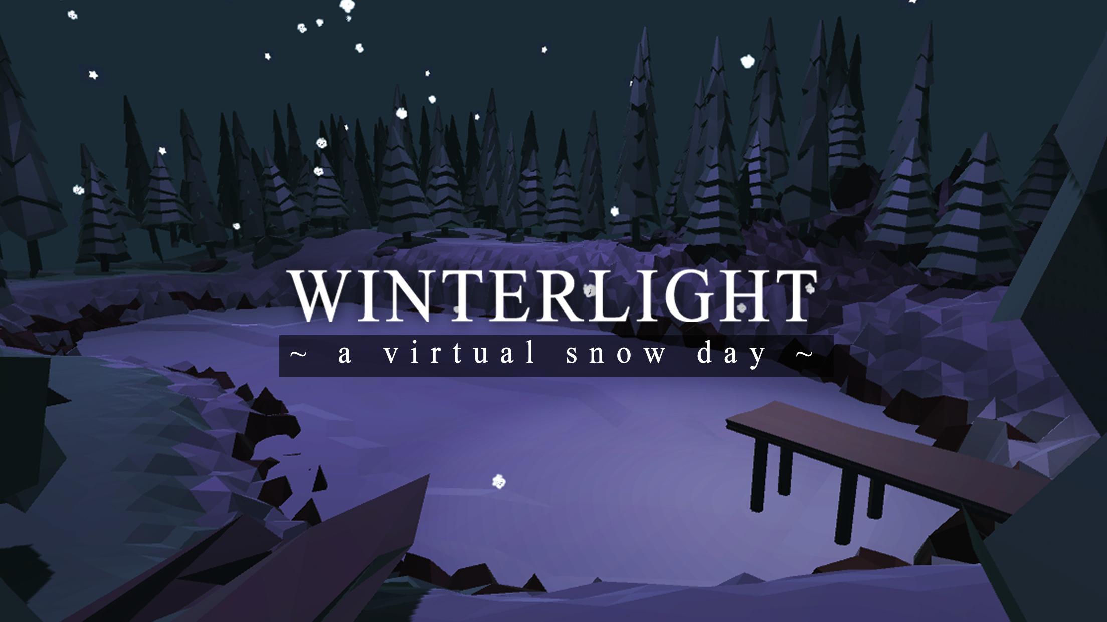 The title screen for Winterlight